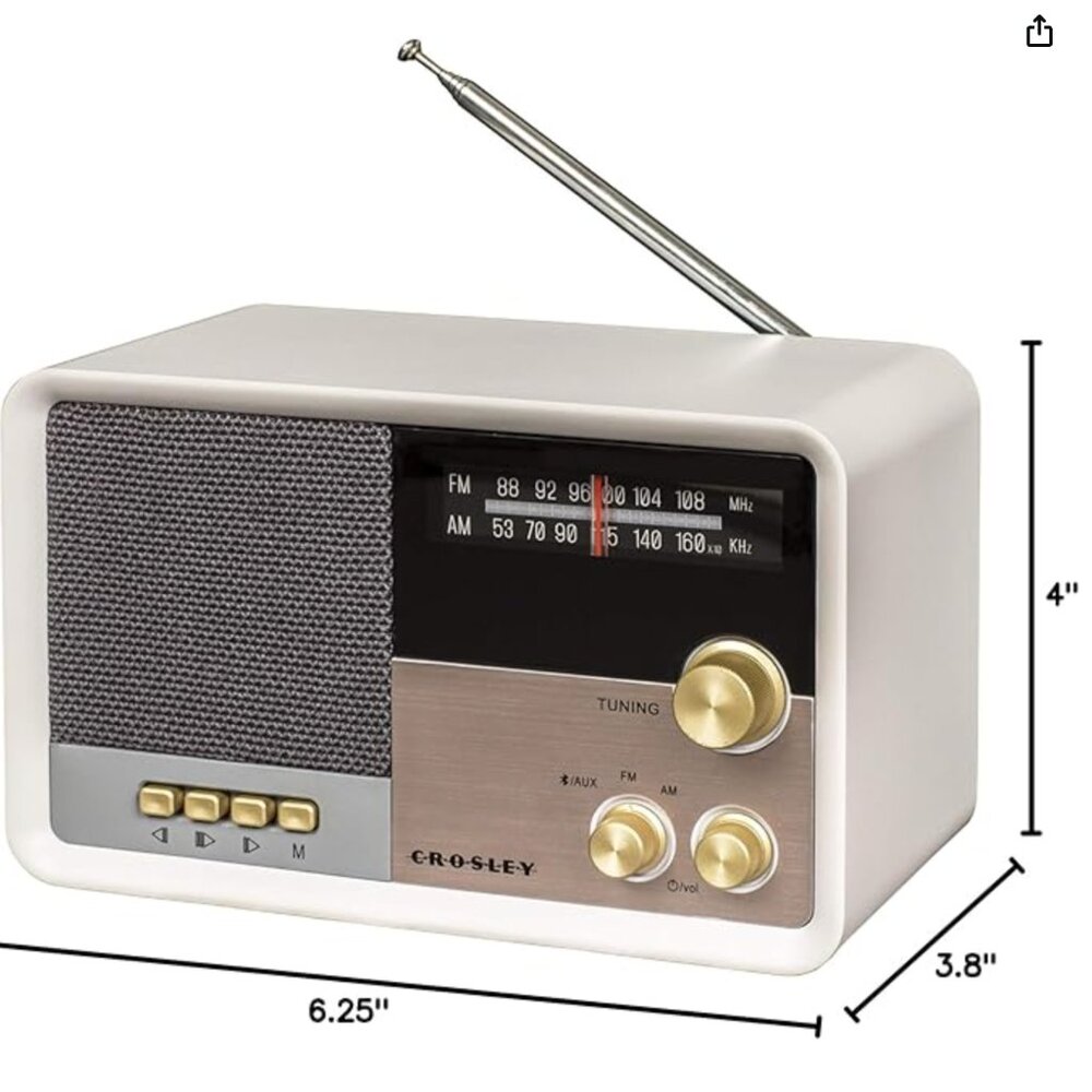 Crosley - Tribute Decorative Radio with Bluetooth (GRAY)